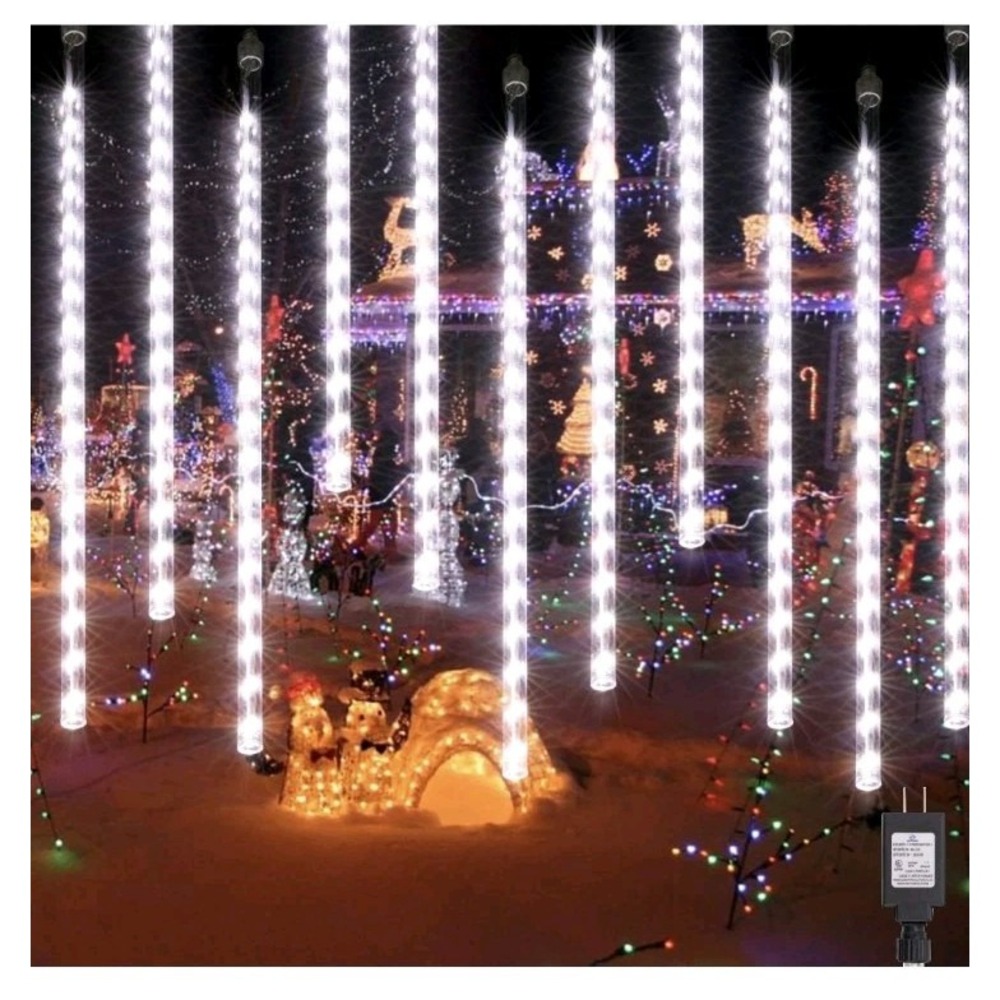 360 LED 16.9 Inch 10 Tubes Meteor Shower Lights Waterproof Falling Rain Drop